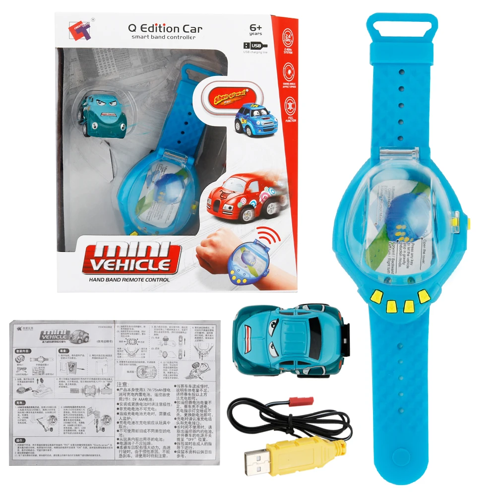 Дистанционный контроль Мини мультфильм автомобили в часах с датчиком гравитации