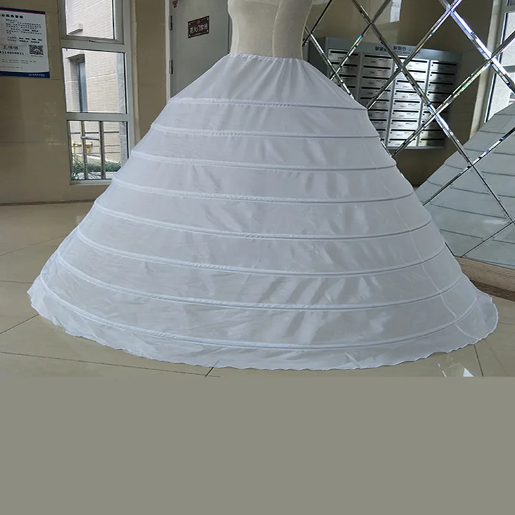 

Ball Gown Petticoat Bridal Underskirt Crinoline 8 Hoop Tulle Puffy Slip Wedding Dress Quinceanera Accessory