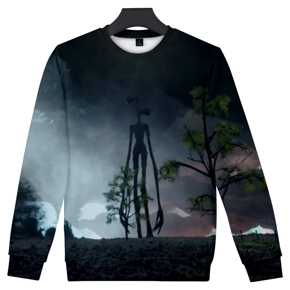 

Siren Head 3D Print Sweatshirt Men/Women Hip Hop Long Sleeve Trendy Casual 3D Round Neck Hoody Siren Head Spring Autumn Tops