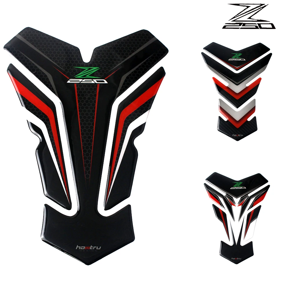

Наклейки Z250 3D на мотоцикл, наклейка на бак, защитный чехол, аксессуары, наклейка на мотоцикл Tankpad для KAWASAKI NINJA 250 EX250 250R
