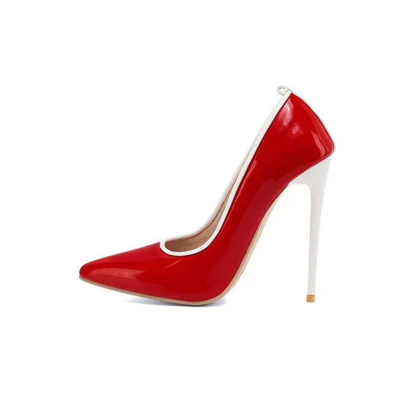 

High heeled shoes pointed single shoes women's spring and autumn thin heel large women's shoes