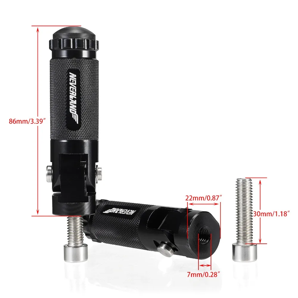 ЧПУ черные универсальные мотоциклетные велосипедные складные подставки для ног