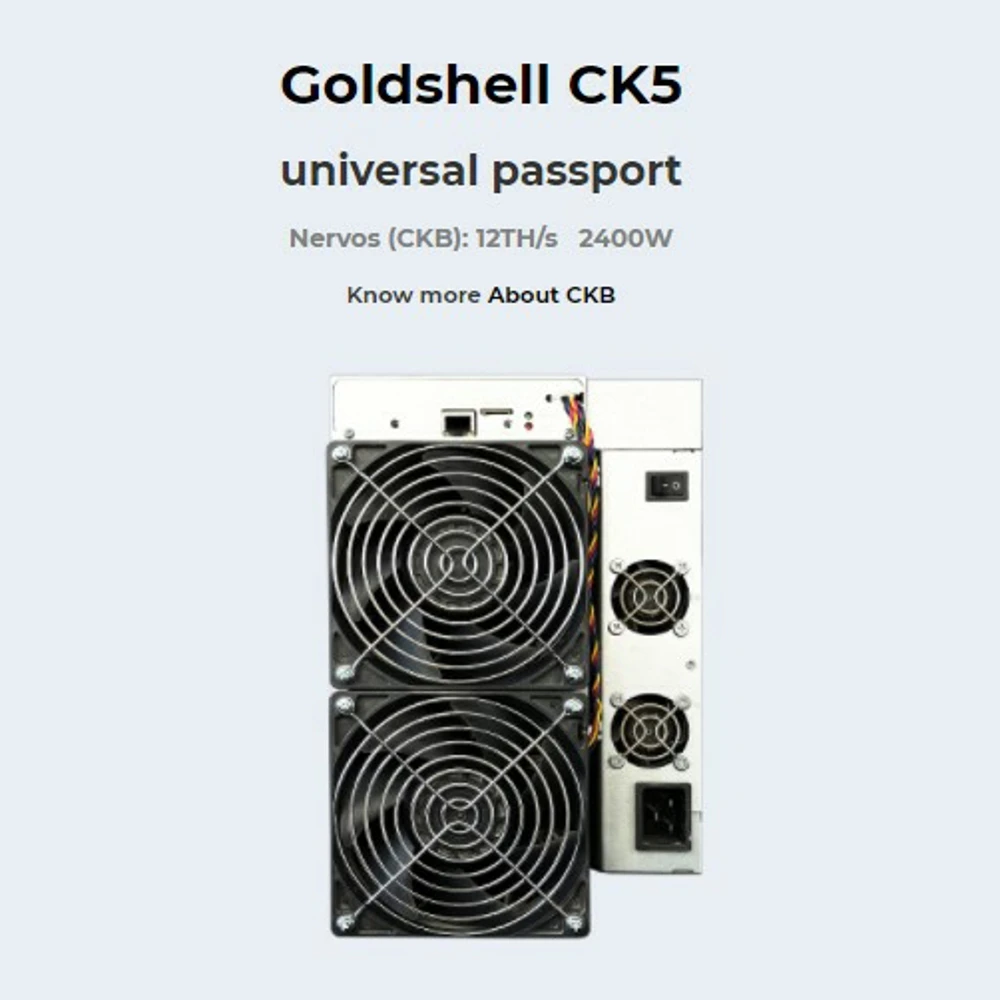Used CKB miner Goldshell CK5 12T Eaglesong ASIC better than KD5 CK-BOX Mini-DOGE KD-BOX ST-BOX Antminer K5 Innosilicon A10 - купить по