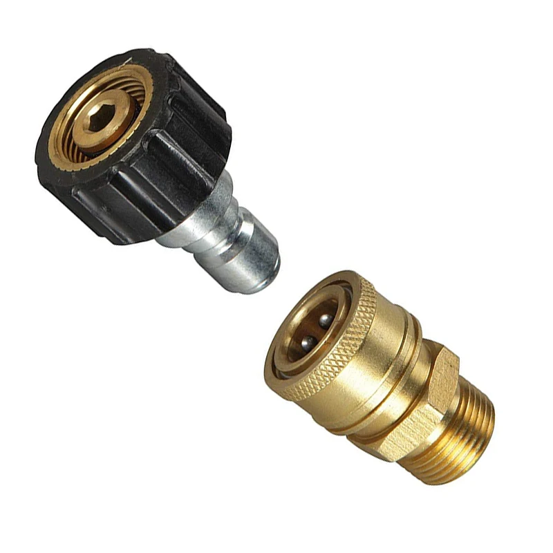 NewPressure Washer Adapter Set Quick Disconnect Kit M22 Swivel To 3/8 inch Connect 3/4 Release 8-Pack | Автомобили и мотоциклы