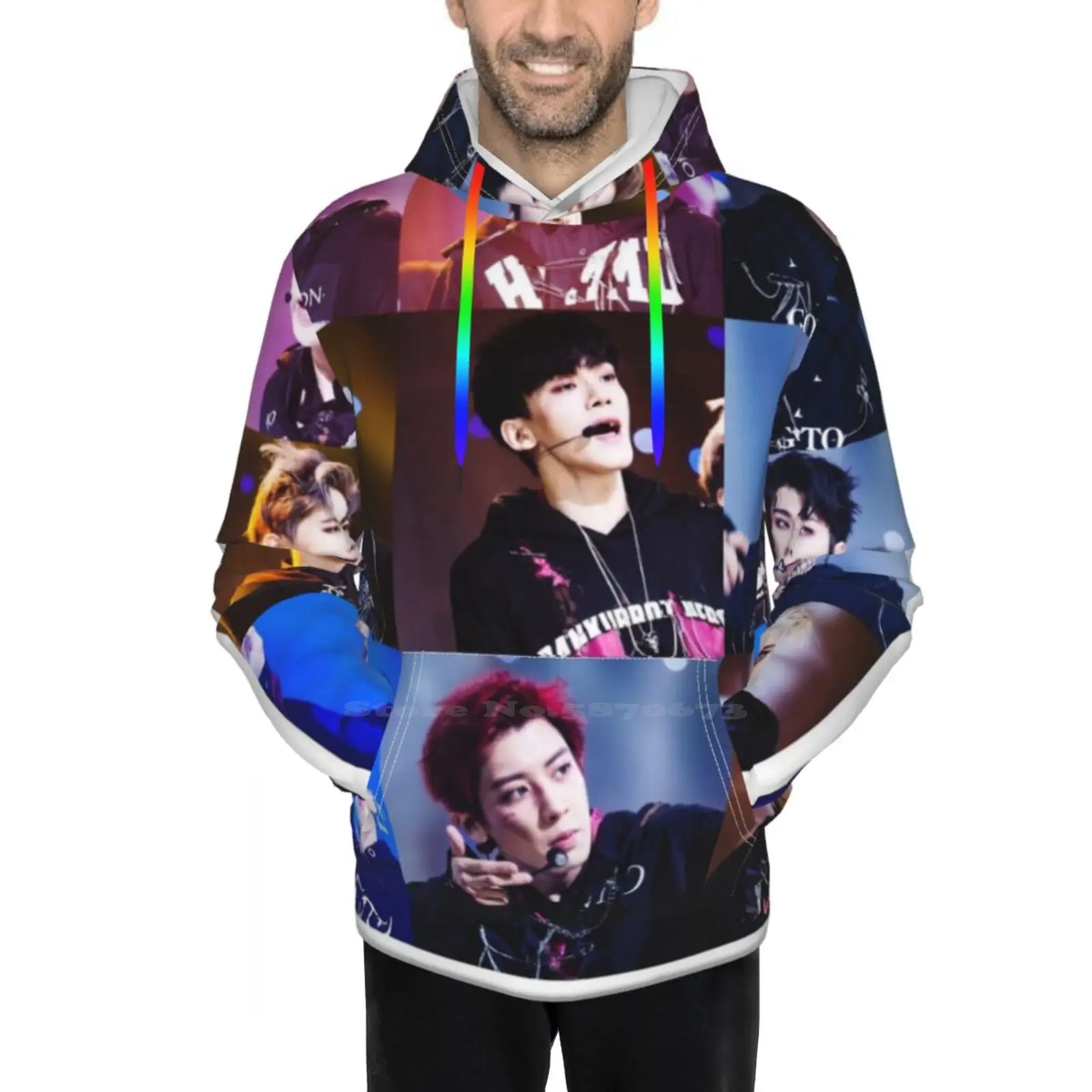 Exo Monster 3D Sweatshirt Men/Women Hoodie Autumn Winter Coat Exol Xiumin Suho Lay Baekhyun Chen Chanyeol Do Kai | Мужская одежда