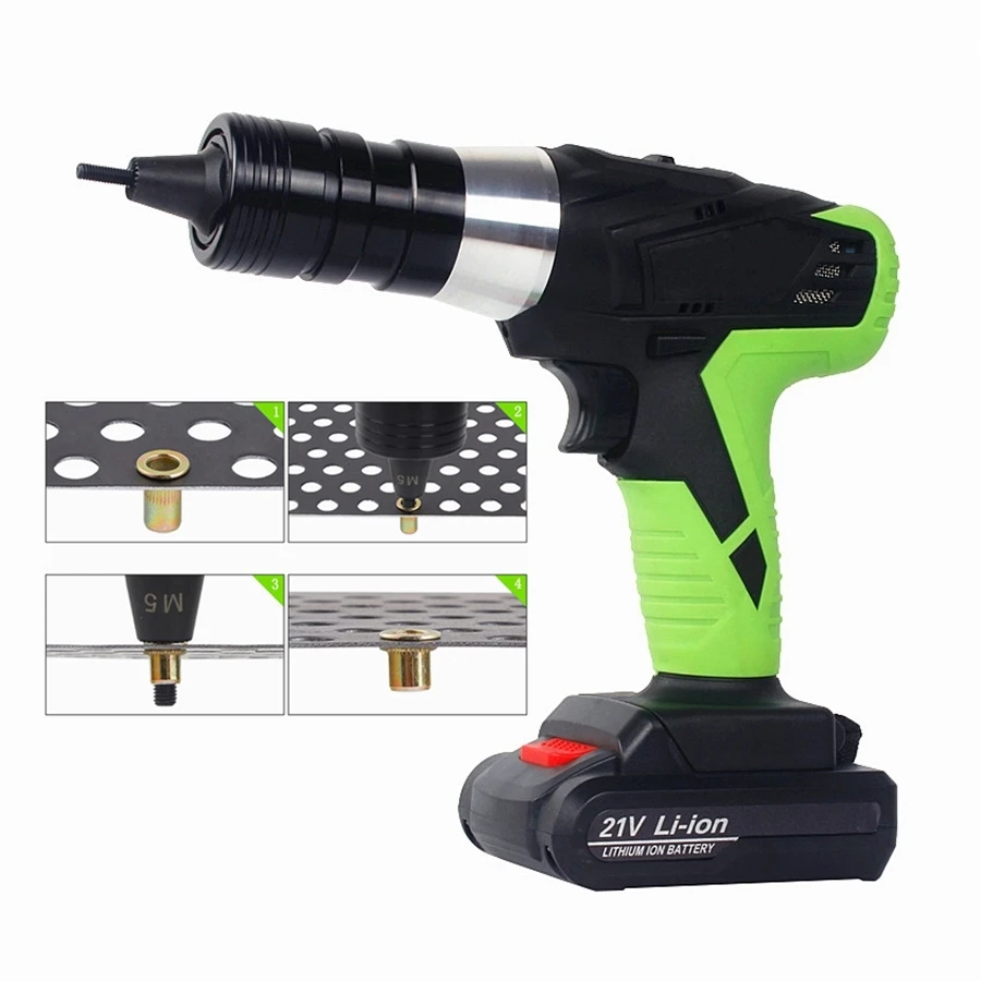 21 в портативный беспроводной электрический пистолет с заклепками