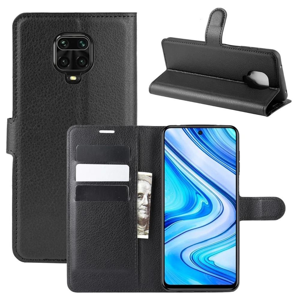 Чехол-книжка с отделением для карт Xiaomi Mi Note9S 9 Pro Max противоударный кожаный чехол