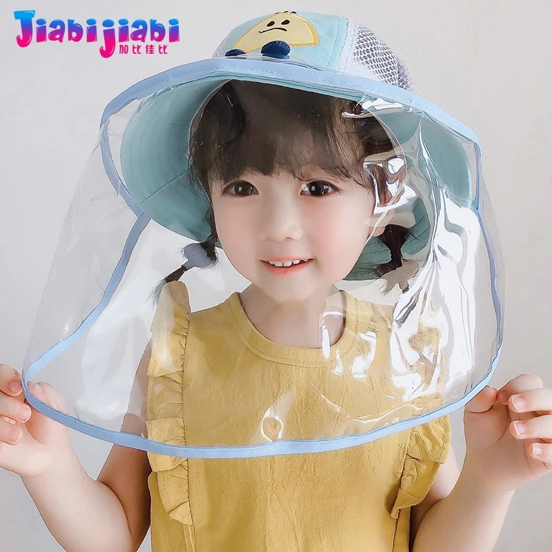 Летняя детская шапка маска для противовирусной защиты лица защита от срыгивания