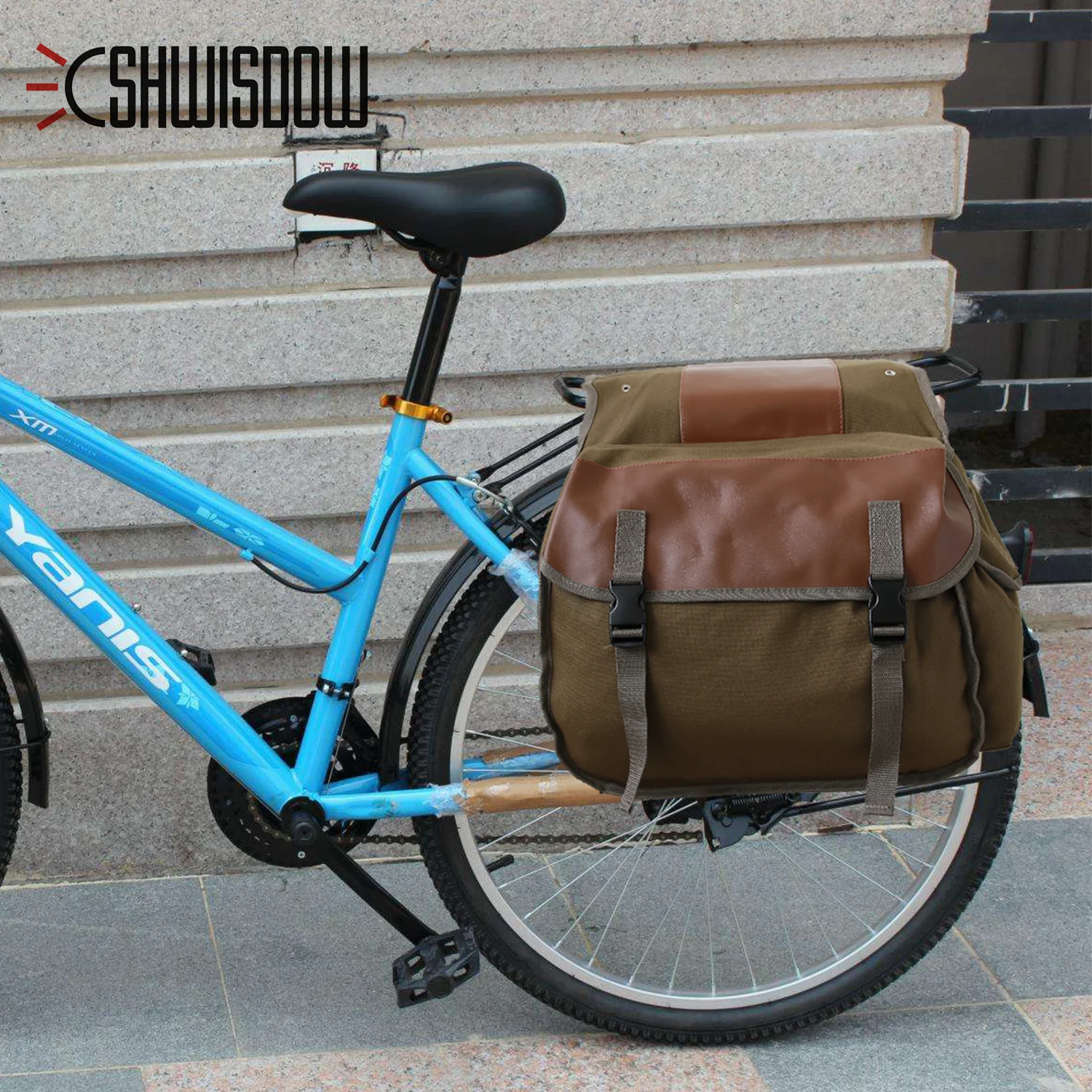 Motorcycle Saddlebag Luggage Bags Waterproof Canvas Stroage BagFor Honda shadow For Suzuki dr 650 | &amp