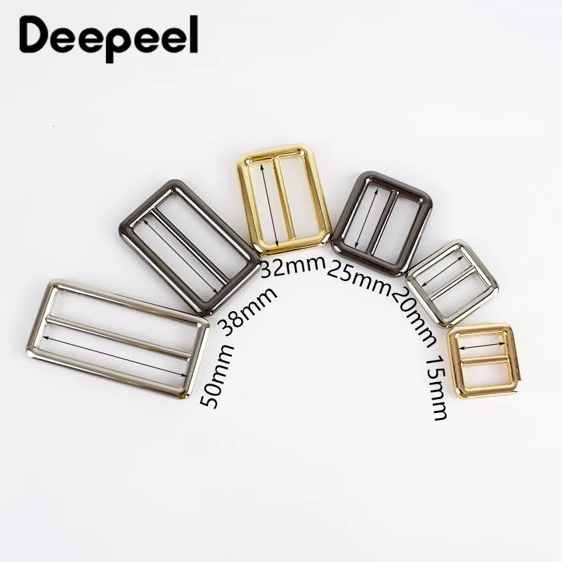 Deepeel10/30 шт. 16 50 мм трехскользящие пряжки Регулируемая металлическая пряжка кольцо