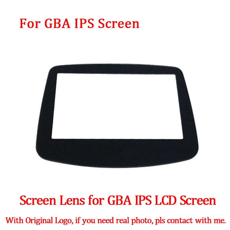 Glass Lens For GBA ЖК-экран стекло Замена объектива для GBA подсветка ips ЖК-экран с 10 уровнями высокая яркость светильник Игровая приставка GBA экран - Цвет: Glass Lens For GBA