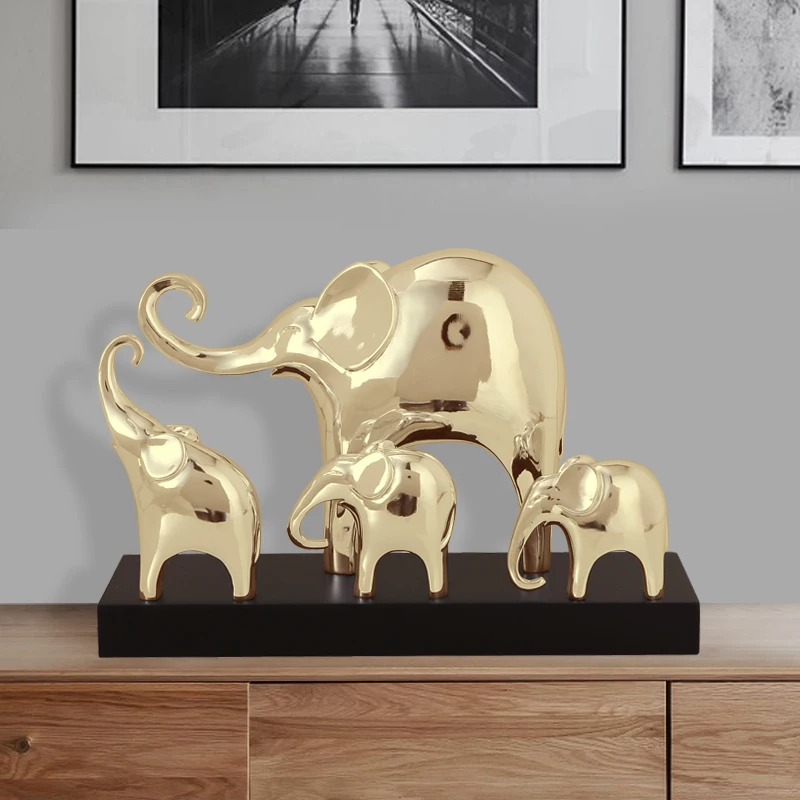 

Простой шкаф для телевизора со слоном на удачу, офисный винный шкаф, домашнее мягкое украшение