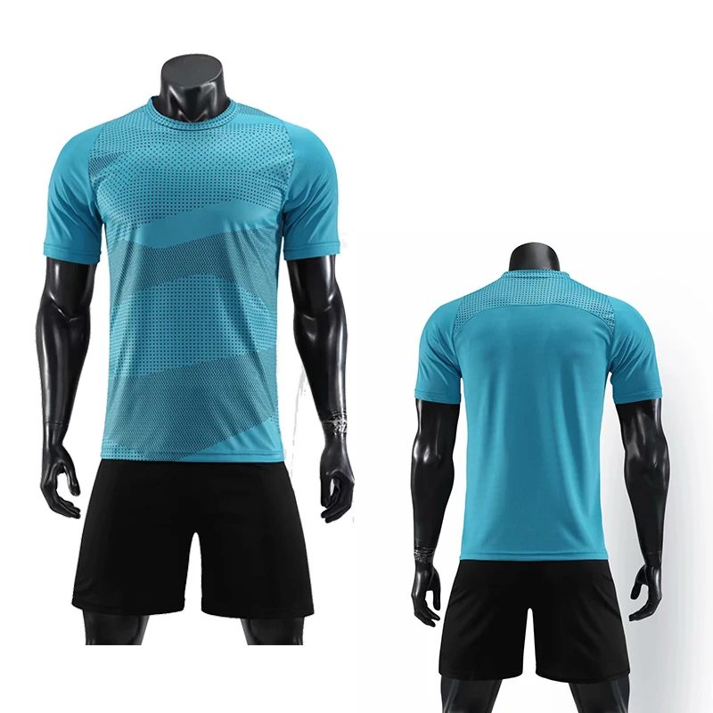 Мужская зеленая футбольная майка с коротким рукавом красная Футбольная форма