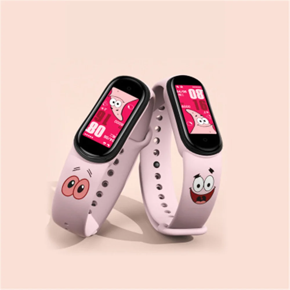 

Cartoon Printing Silicone Strap For Xiaomi MI Band 5 Colorful Sport Replacement Bracelet For MI Band 4/3 Wristband Accessories