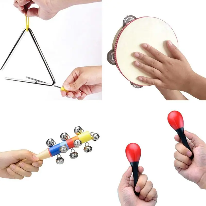 

22 Pcs Toddler Musical Instruments Set Percussion Instrument Toys Toddler Musical Toys Set Rhythm Band Set Birthday Gift for Tod