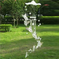 angel creative wind chime hanging ornaments clear crystal window wedding home garden decoration gift car pendant