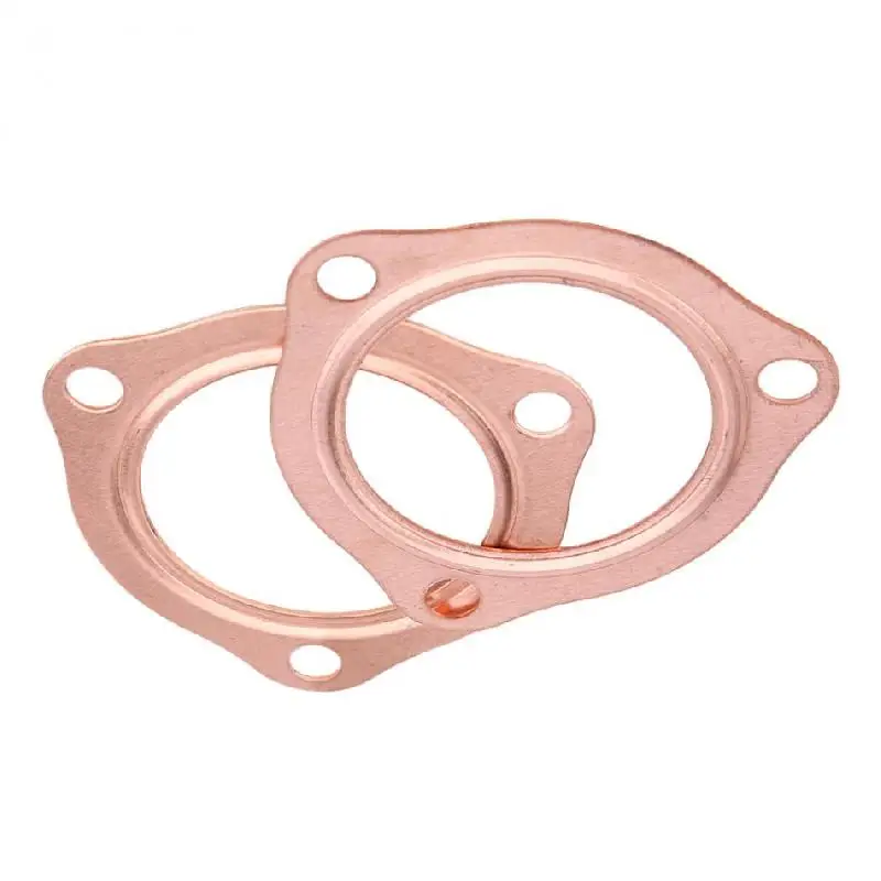 Универсальные 3 болта медные фланцы выхлопной трубы прокладка 5 дюймовый разъем