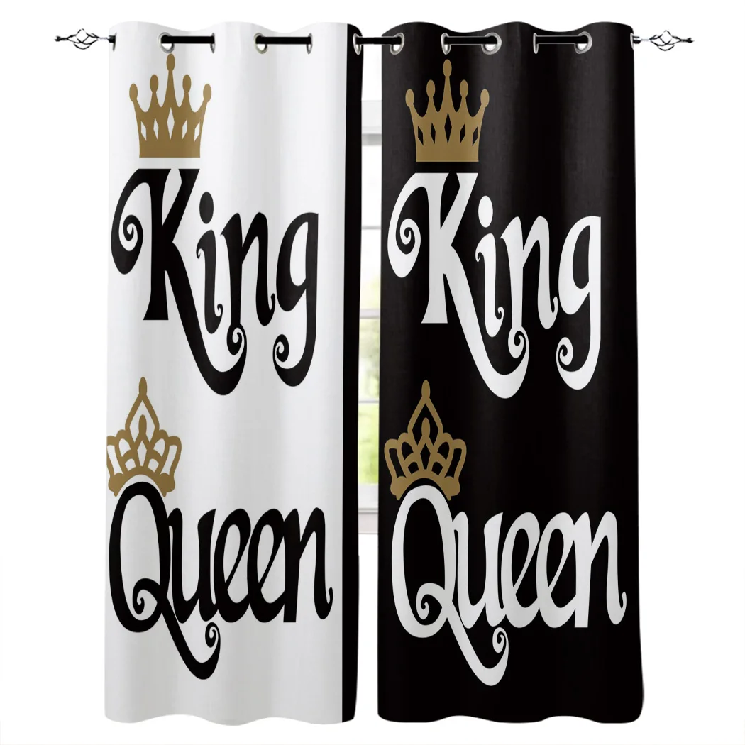 Король Королева Золотая Корона спальня кухня гостиная украшения оконные шторы