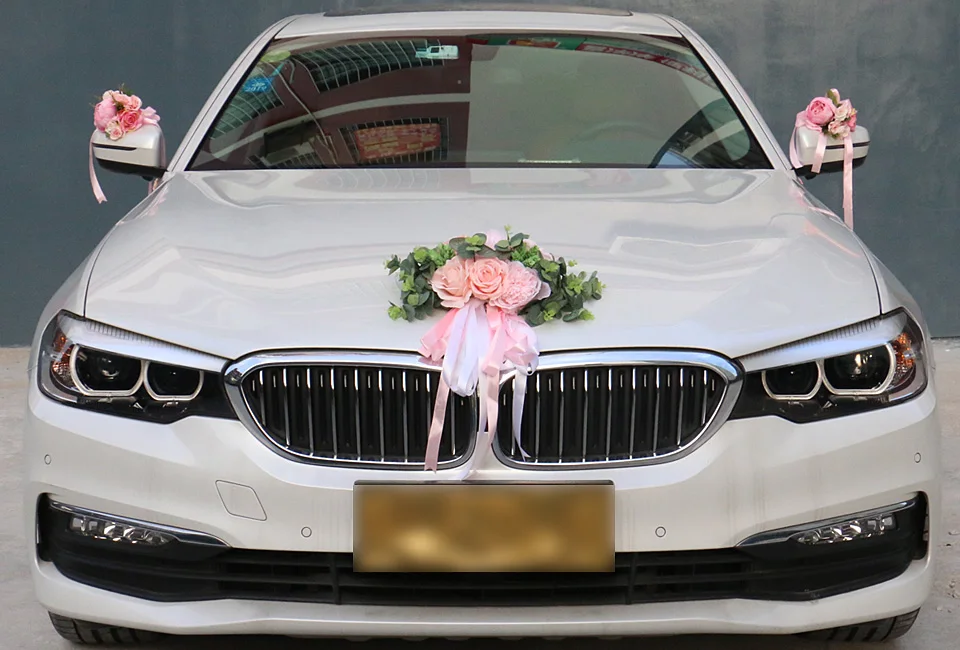 1 комплект искусственный цветок Свадебный Автомобильный декоративный набор романтические шелковые поддельные розовые цветы пиона подарок на день Святого Валентина вечерние принадлежности для фестиваля