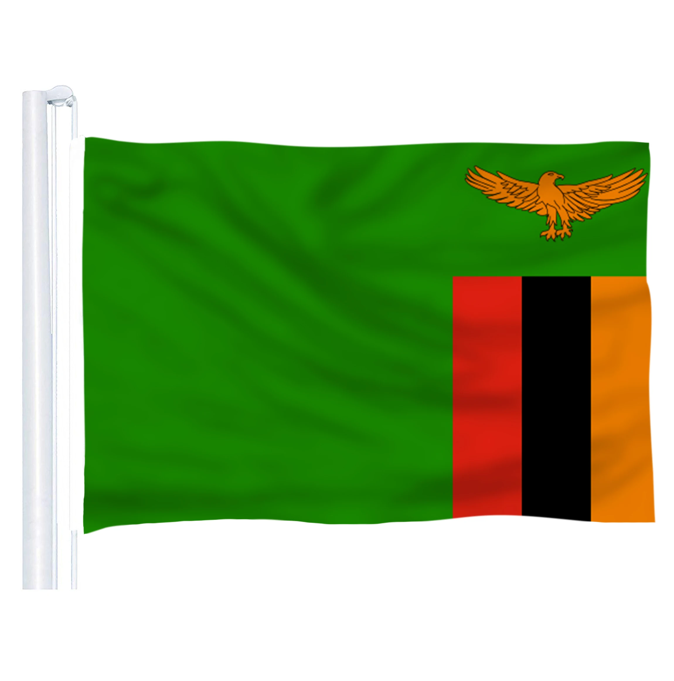 2017 флаг Замбии полиэстер 5*3 фута 150*90 см Высокое качество Висячие и летающие|polyester