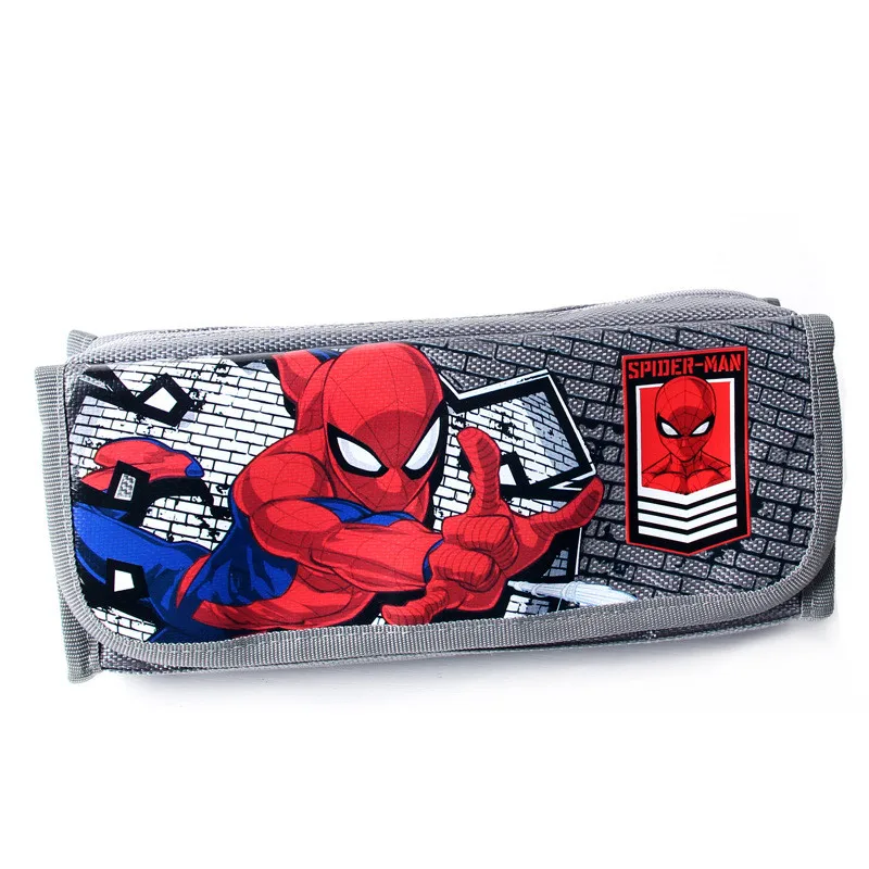 Spiderman boy cartoon pencil bag Disney large capacity stationery case simple school supplies kids gift | Канцтовары для офиса и
