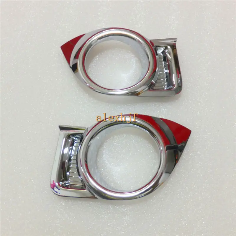 High Quality Front + Rear Fog Lamp Cover ABS Plating Frame Case For TOYOTA HIGHLANDER 2014-2018 4pcs/lot |