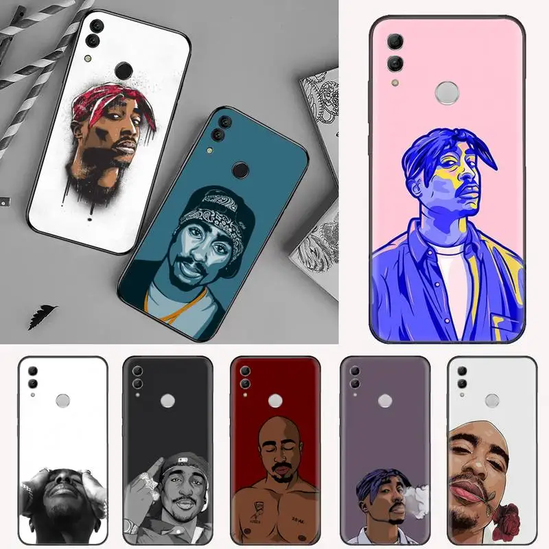 2Pac Makaveli Tupac Amaru Shakur чехол для телефона Huawei Honor view 7a5.45 дюймов 7c5.7 8x 8a 8c 9 9x10 20 10i 20i lite pro |