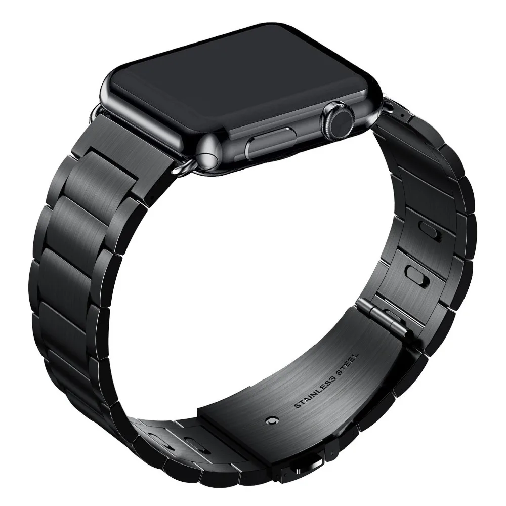 Ремешок стальной сменный для Apple Watch Band Series 6 5 4 3 2 классический браслет iWatch SE 38 мм 42