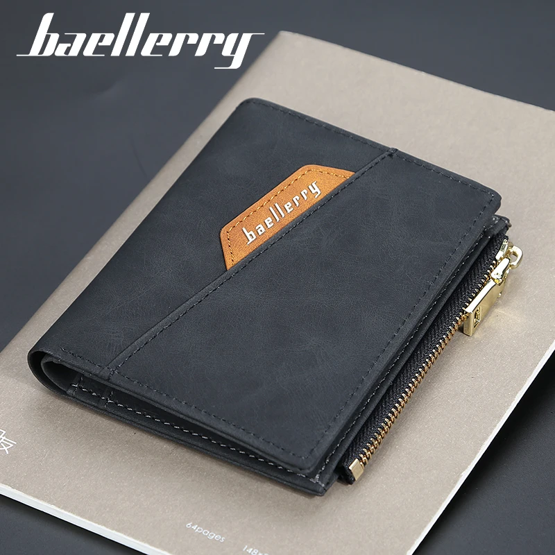 

Men's Leather Wallet Credit Card Holder Clutch Coin Purse Luxury Brand Wallet Frosted Short Wallets 2020 Men Wallet Coin Pocket