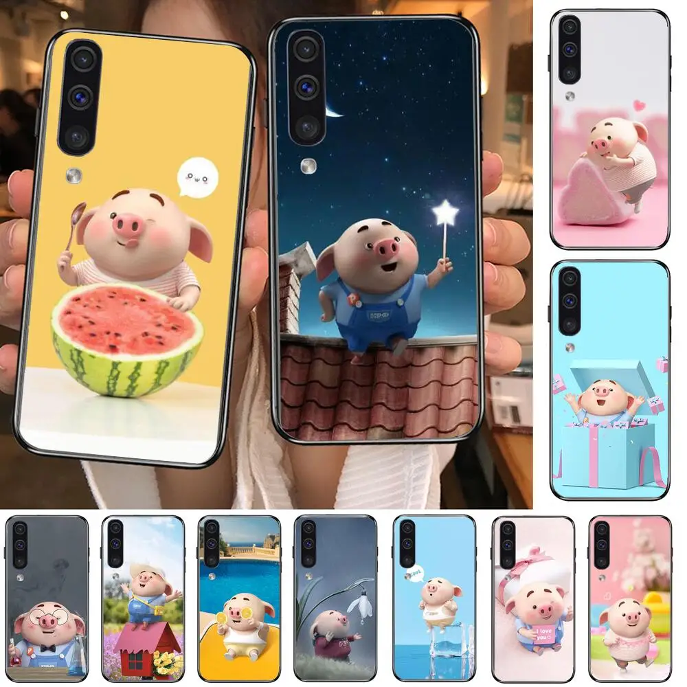 

Funny Cartoon Pig Phone cover hull For SamSung Galaxy S8 S9 S10E S20 S21 S5 S30 Plus S20 fe 5G Lite Ultra black soft case