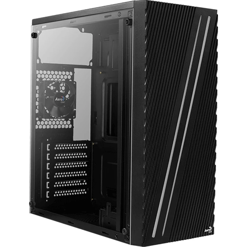 Корпус Aerocool Streak-A-BK-v1 черный без БП ATX 1x80mm 2xUSB2.0 1xUSB3.0 audio | Компьютеры и офис