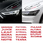 Автомобильные наклейки на фары для Nissan Nismo Tiida Teana Juke Maxima Qashqai X-trail Micra Pulsar Sentra NOTE Murano и т. д.