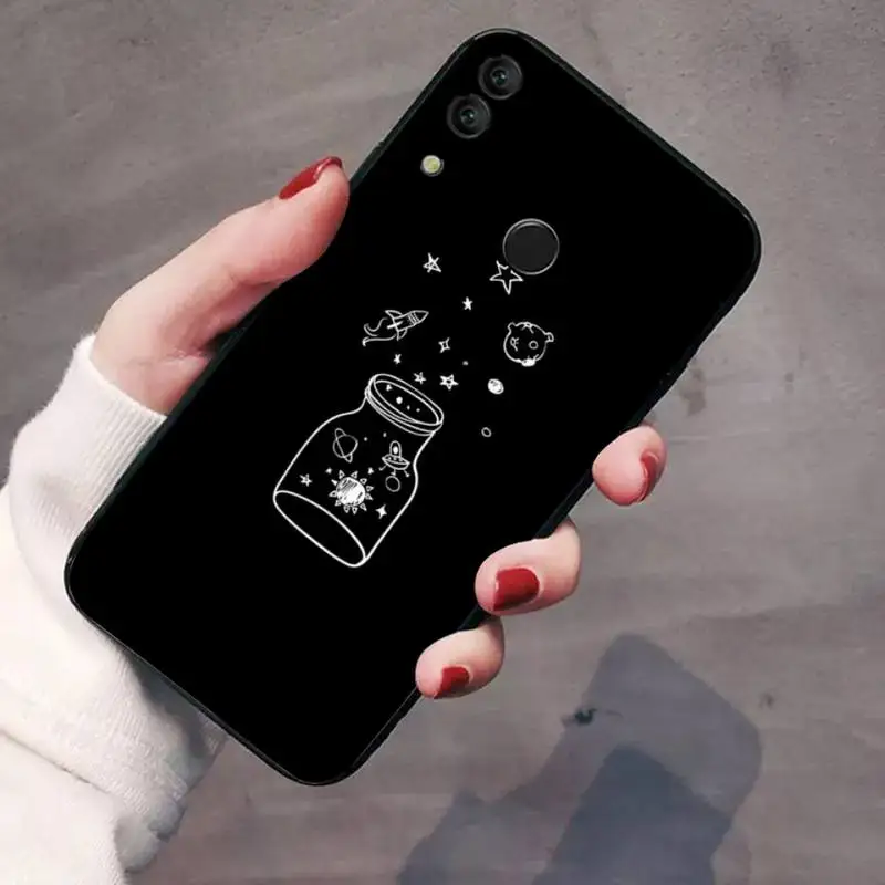 

Black and white lines Phone Case For Huawei Honor 7C 7A 8X 8A 9 10 10i Lite 20 NOVA 3i 3e