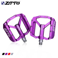 new ztto mtb bearing aluminum alloy flat pedal bicycle good grip lightweight916pedals big for gravel bike enduro downhill jt01
