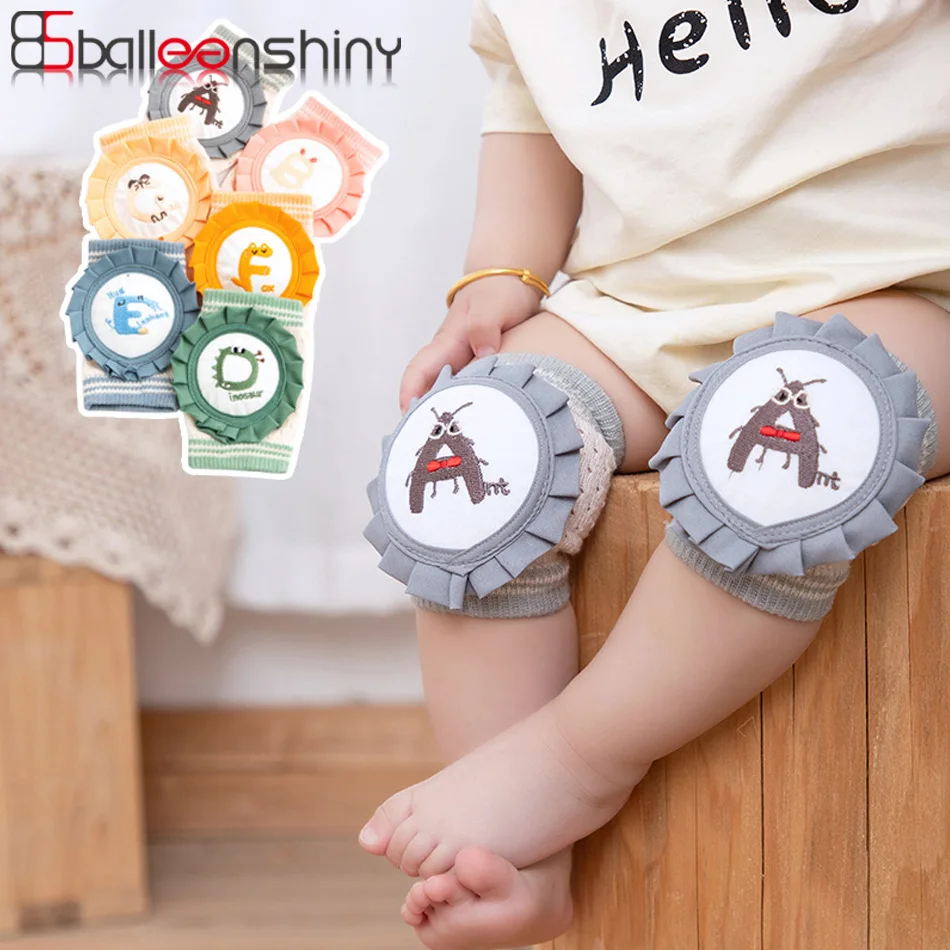 Balleenshiny детские штаны для мальчиков и девочек локтей во время Ползания вязаный