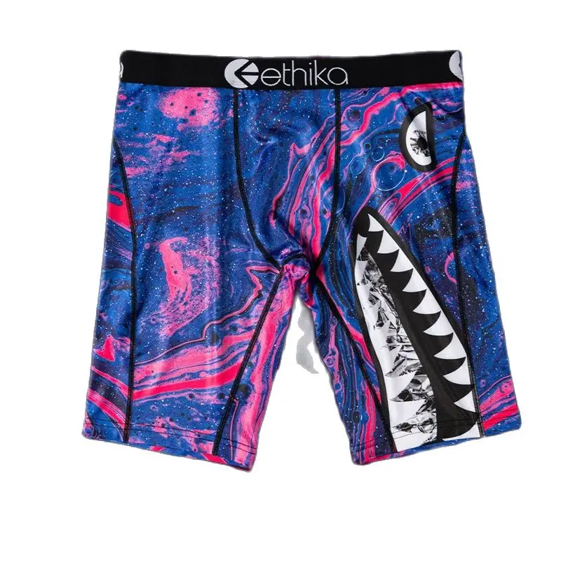 

Нижнее белье Ethika мужское из полиэстера и спандекса, пикантное нижнее белье U Bamber Swirl, дышащие мужские трусы с принтом, без перепродажи