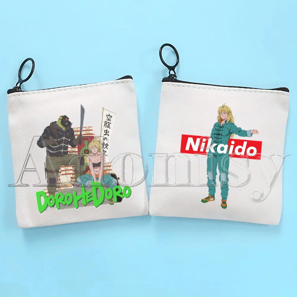 

Dorohedoro Cute Solid Color Canvas Coin Purse Small Fresh New Zipper Key Bag Hand Gift Bag