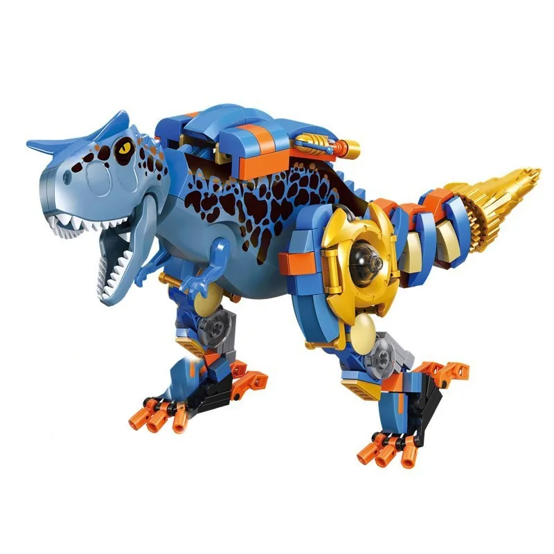 

2021 New 274pcs Jurassic Dinosaur Mutant Tyrannosaurus Rex War Park City Building Blocks Figures World Bricks Children Toys Kids