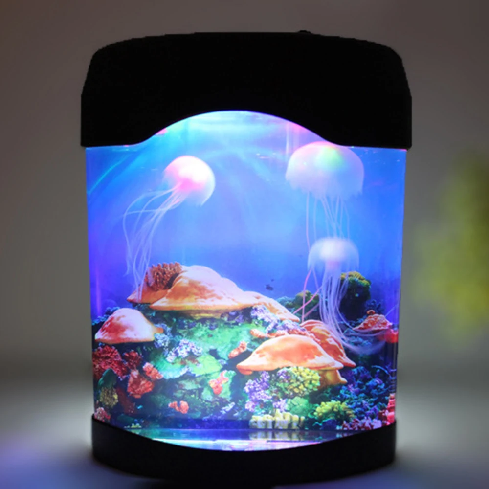 Светодиодный фантазия медузы лампа USB Мощность/Батарея Мощность ed Цвет изменение