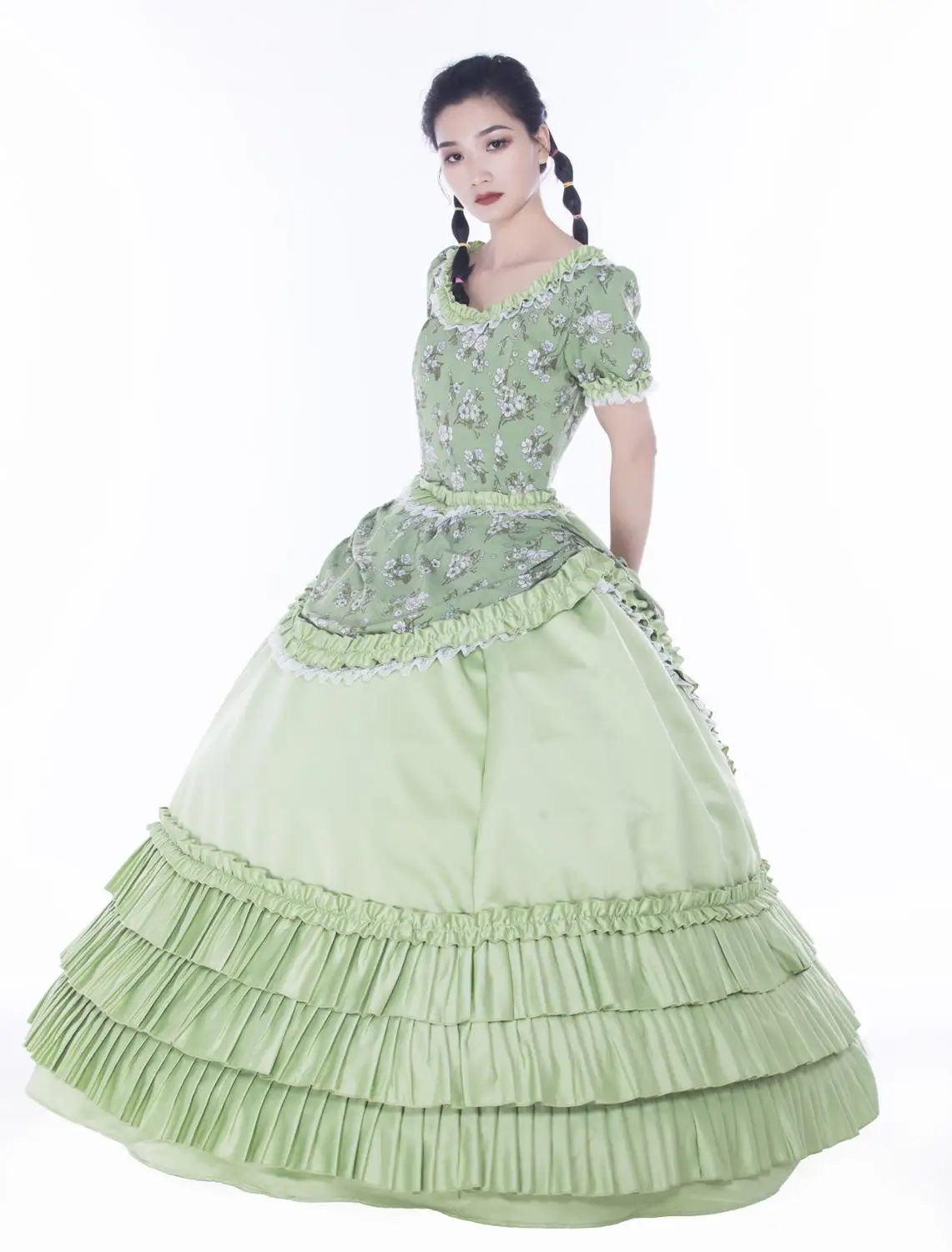 New Victorian Southern Belle Wild West Period Fairytale Princess Dress Reenactment Gown | Тематическая одежда и униформа