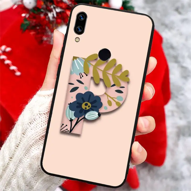 

Flower grass letters art Phone Case For Xiaomi Redmi note 7 8 9 t k30 max3 9 s 10 pro lite