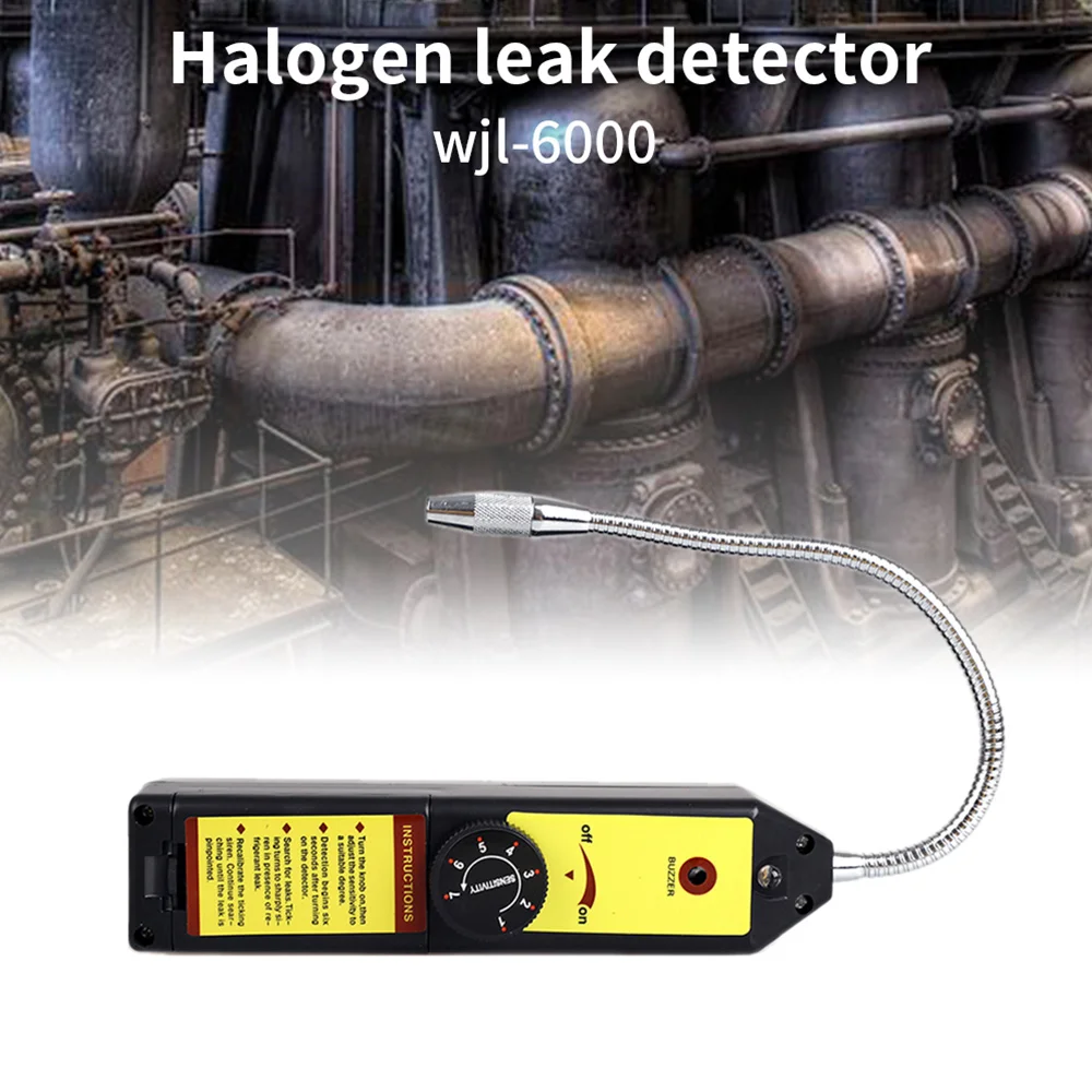 Detector WJL-6000 Leak Halogen Refrigerant Gas HVAC R22 R410A R134A R1234YF CFCs HCFC High Accuracy | Инструменты