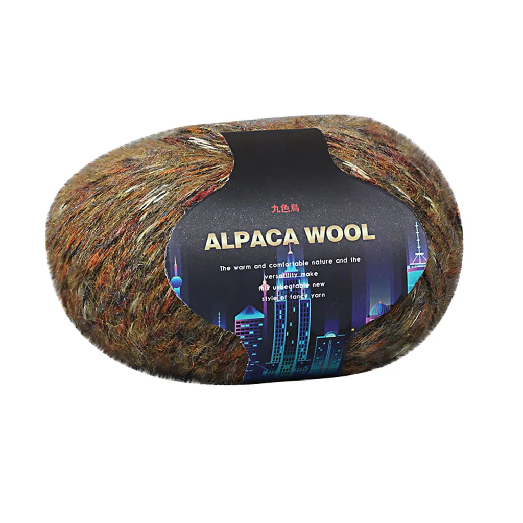Красочные Alpacawool ручной вязки пальто свитер шарф линии из толстой шерсти инновационные и удобные товары для дома - Цвет: L