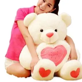 1 шт. 60 см милая плюшевая игрушка в виде сердца плюшевый мишка мягкий подарок для