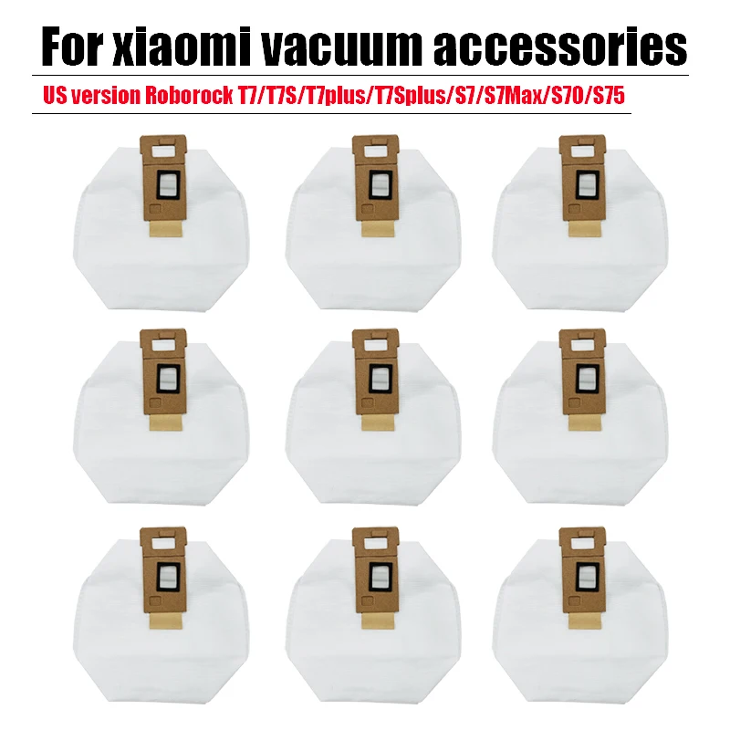 

For Xiaomi Roborock U.S. Edition S7 T7S T7SPlus Robot Vacuum Cleaner Accessories S7Max Dust Bag S70 eco bags Replacement parts