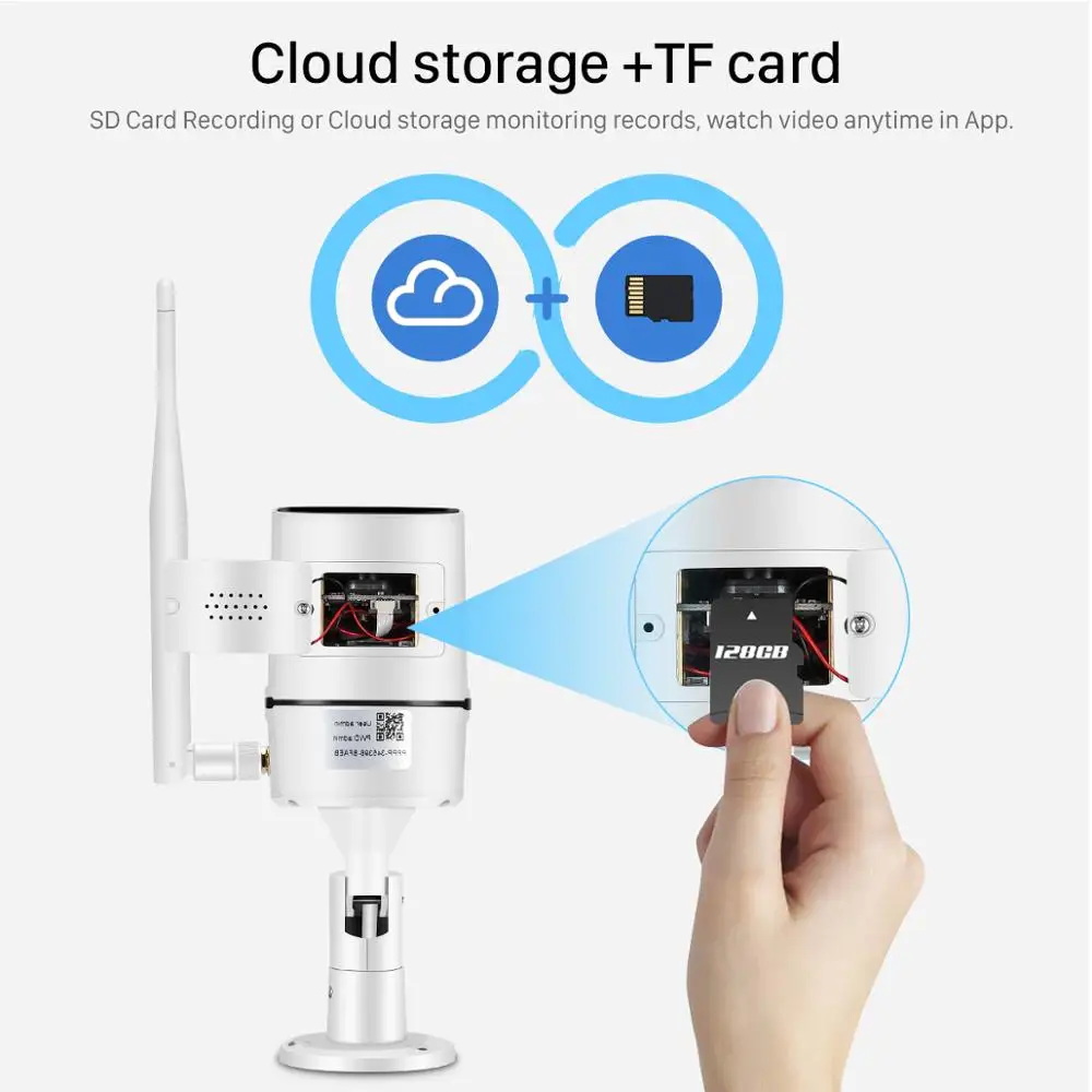 BESDER 1080P Водонепроницаемый Пуля IP Камера ИК Ночное видение P2P металлический чехол