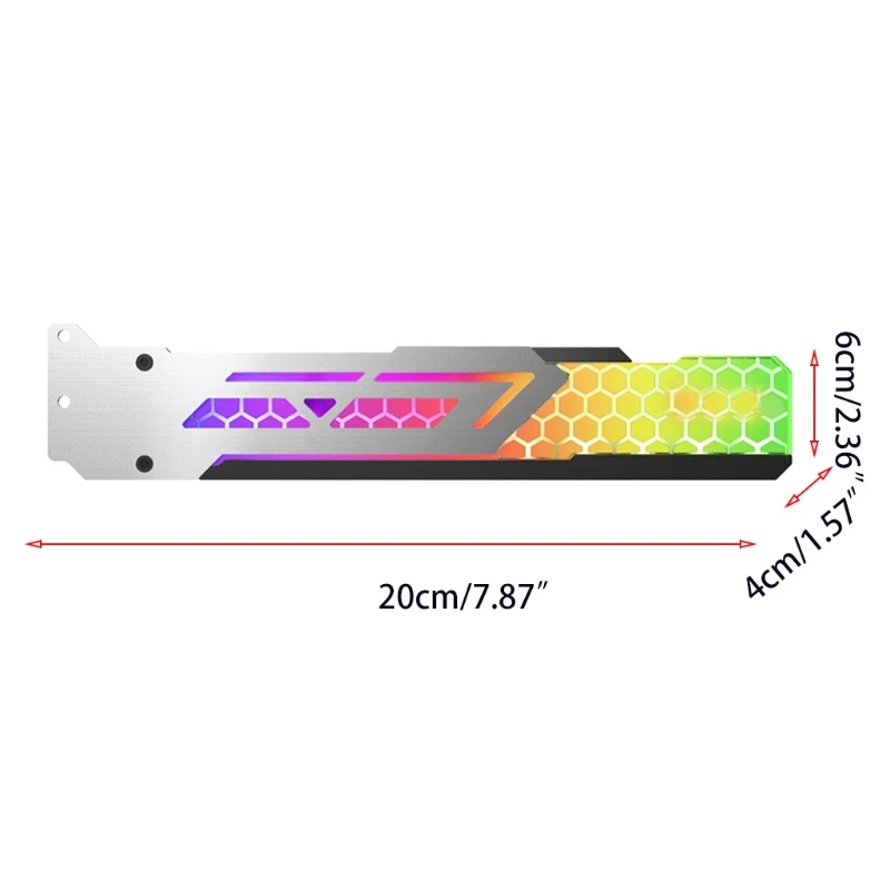 

GPU Support Bracket RGB LED Illuminated Graphics Card Holder Control Base Plate