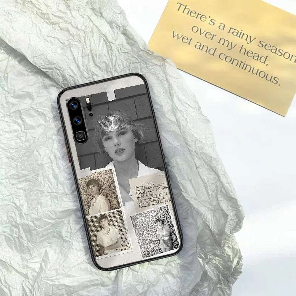 

New Album Taylor Folklore Phone Case For HUAWEI P 9 10 20 30 40 Lite smart Pro Z 2019 Nova 5T 6 7 i black Hoesjes Fashion
