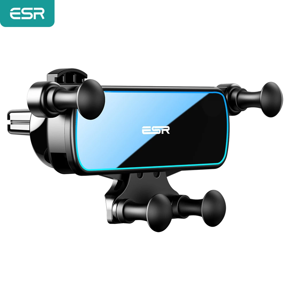 

ESR Gravity Car Phone Holder Shockproof Stand For iPhone Xiaomi Universal Phone Car Use Air Vent Clip Mount Phone Support Holder