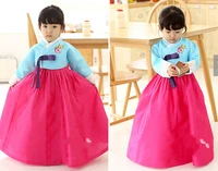 Korean Childrens Performance Birthday Hanok Comfortable Dress Cool Hanbok Original Imported Fabric Kids Fashion Style Clothes